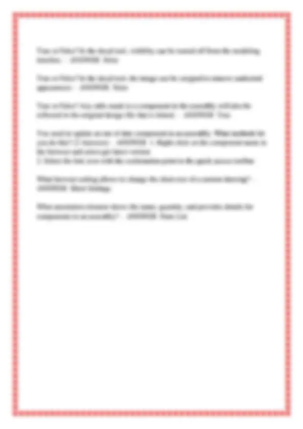 FUSION 360 CERTIFICATION PRACTICE QUESTIONS AND ANSWERS Exams