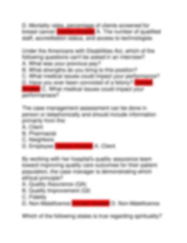 CCM Exam 2025: Certified Case Manager Questions and Answers | Exams ...