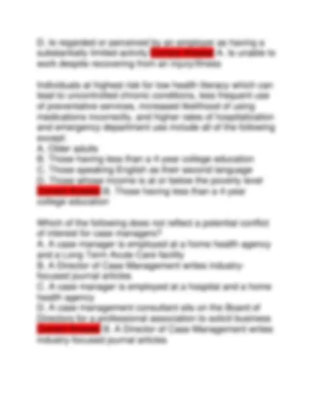 CCM Exam 2025: Certified Case Manager Questions and Answers | Exams ...