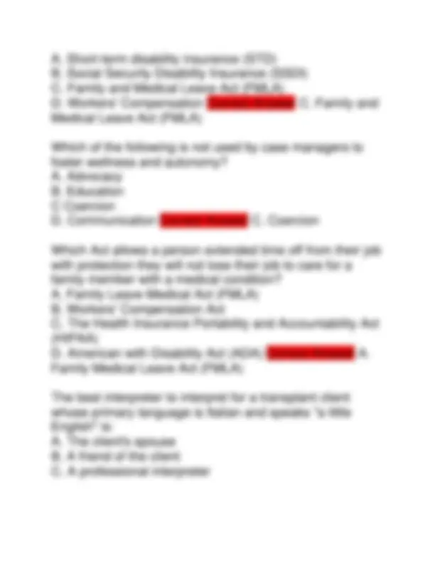 CCM Exam 2025: Certified Case Manager Questions and Answers | Exams ...
