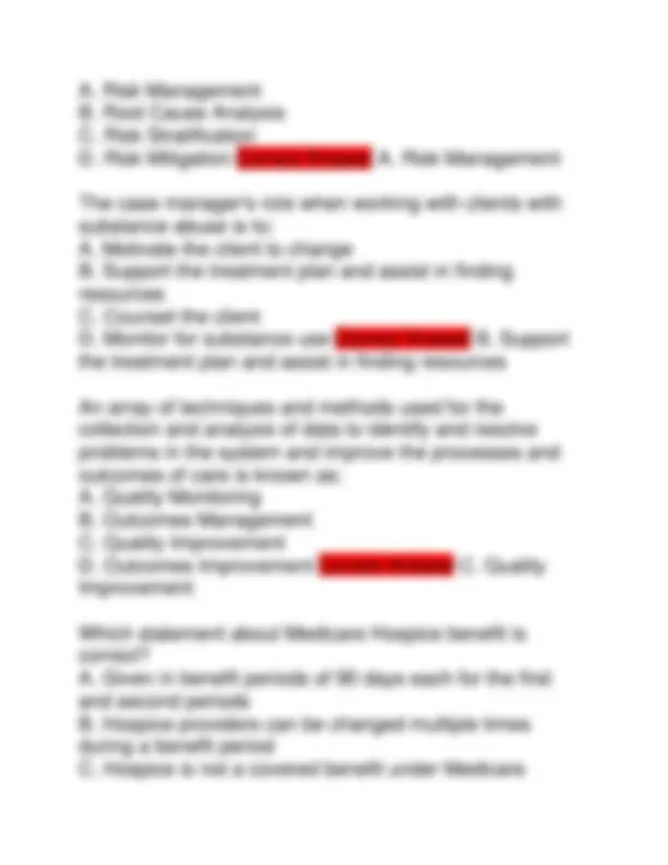 CCM Exam 2025: Certified Case Manager Questions and Answers | Exams ...