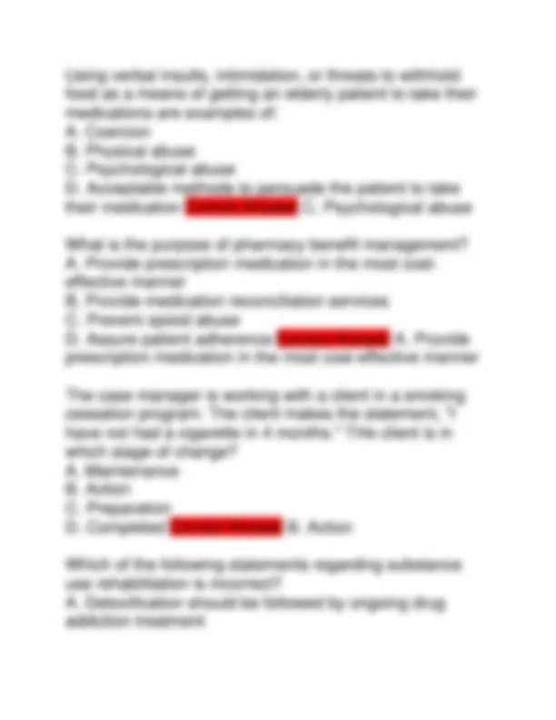 CCM Exam 2025: Certified Case Manager Questions and Answers | Exams ...