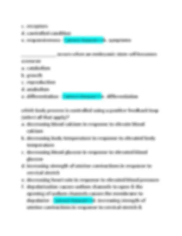 Anatomy & Physiology Chapter 1 Test Bank: Latest 2025 Exam Questions ...