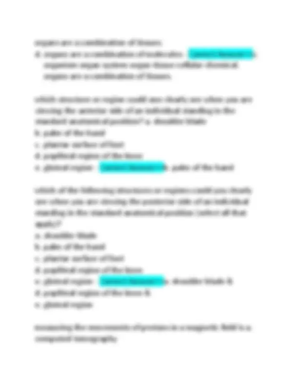 Anatomy & Physiology Chapter 1 Test Bank: Latest 2025 Exam Questions ...
