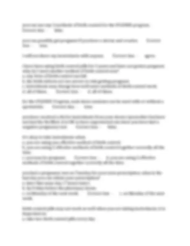 iPLEDGE REMS - Questions and Answers | Exams Nursing | Docsity