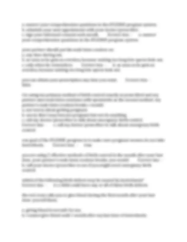 iPLEDGE REMS - Questions and Answers | Exams Nursing | Docsity