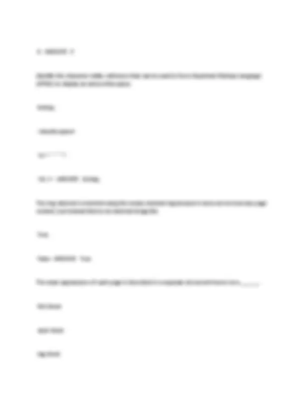 Web Development: Chapter 1 & 2 Test for Final Exam with Actual ...