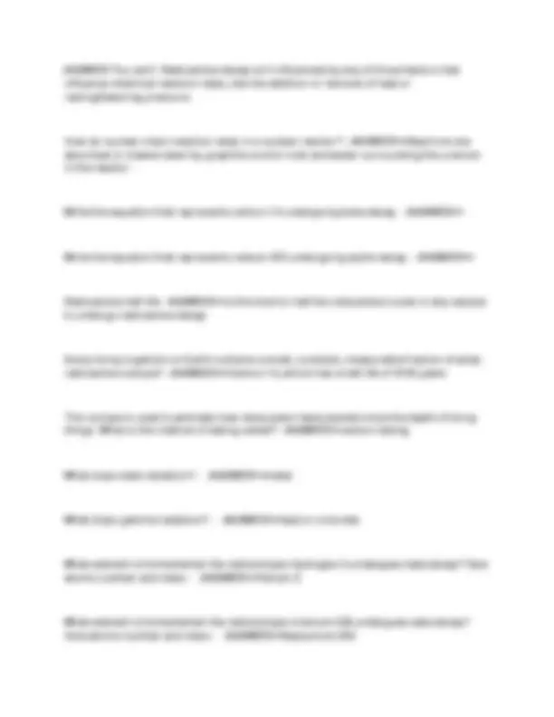 Nuclear Chemistry Study Set Exam: Comprehensive Questions and Answers ...