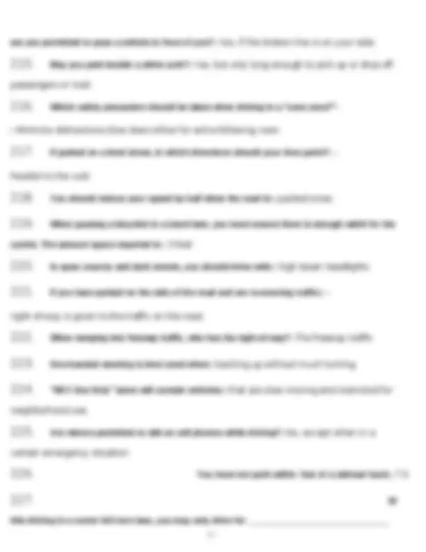 California DMV Permit Practice Test Questions and Answers | Exams ...