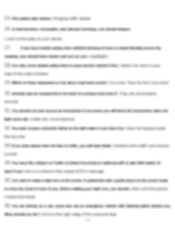 California DMV Permit Practice Test Questions and Answers | Exams ...