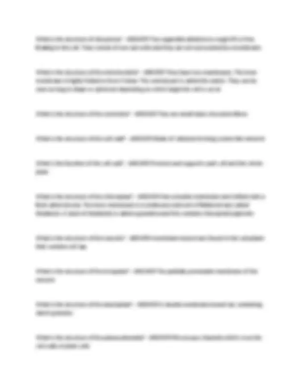BTEC Applied Science Unit ONE Biology Exam Questions and Answers ...