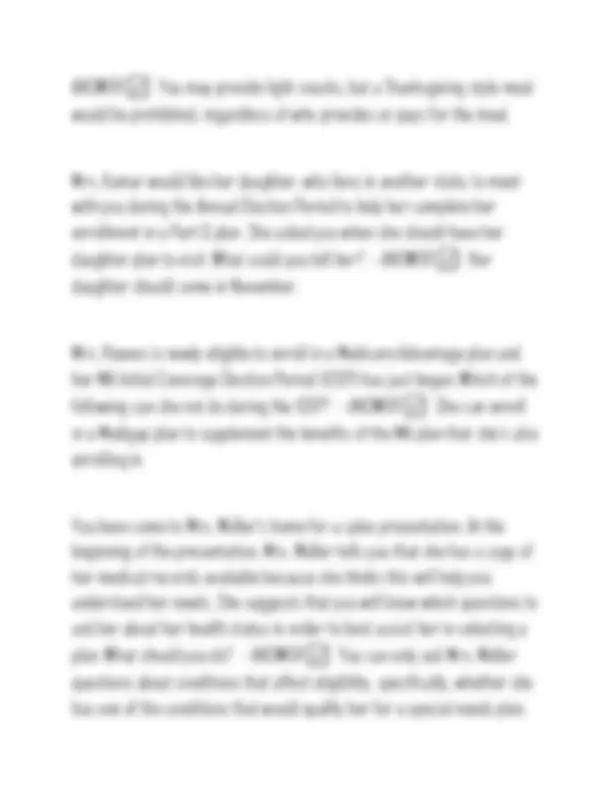 Ohip Question 2025 AHIP Final Exam Questions and Answers Updated (Verified Answers ...