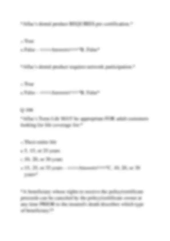 Aflac Academy Insurance Exam ACL006-010 (ACTUAL 2025) Questions ...