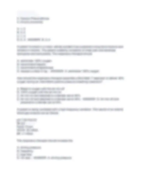 NBRC TMC Exam 2025: Respiratory Therapy Practice Questions and Answers ...