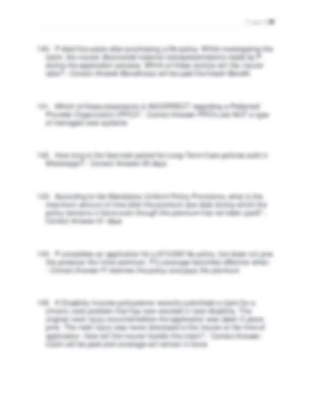 Ms Life And Health Insurance Test Exam 2025 Practice Questions And