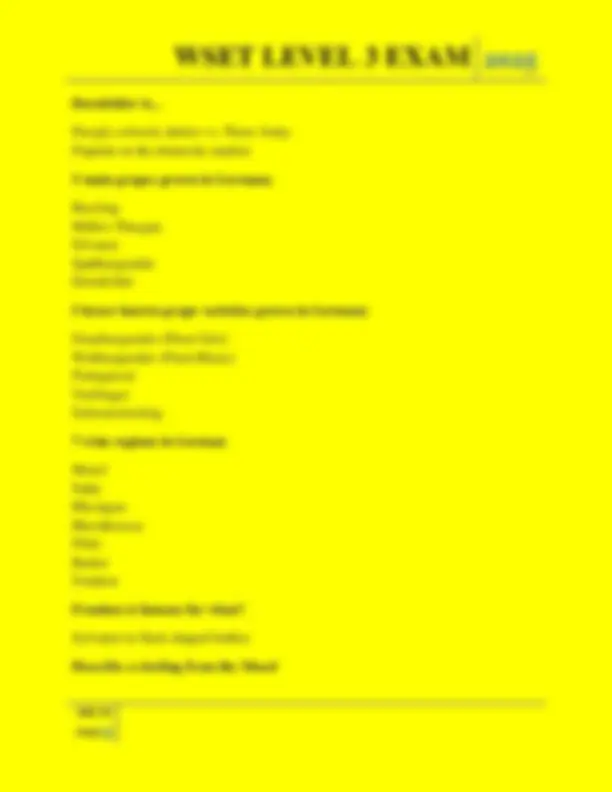 WSET LEVEL 3 EXAM QUESTIONS AND ANSWERS 2025 | Exams Food