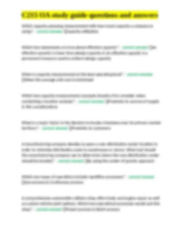 C215 OA study guide questions and answers | Exams Study of Commodities ...