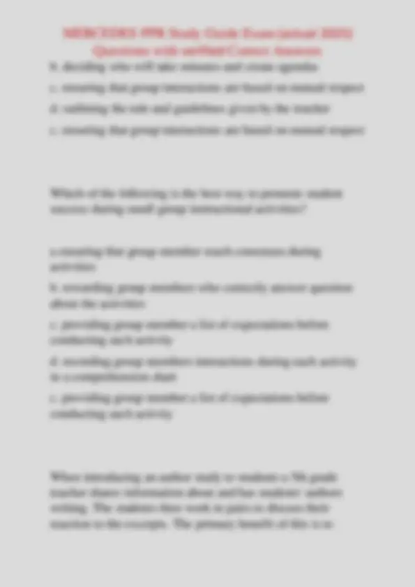 MERCEDES PPR Study Guide Exam (actual 2025) Questions with verified ...