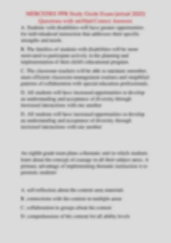 Ppr Study Guide Pdf MERCEDES PPR Study Guide Exam (actual 2025) Questions with verified ...