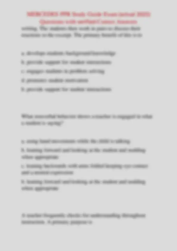 MERCEDES PPR Study Guide Exam (actual 2025) Questions with verified ...
