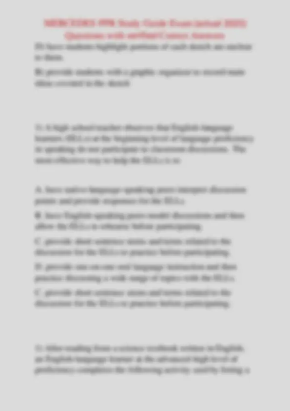 Ppr Study Guide Pdf MERCEDES PPR Study Guide Exam (actual 2025) Questions with verified ...