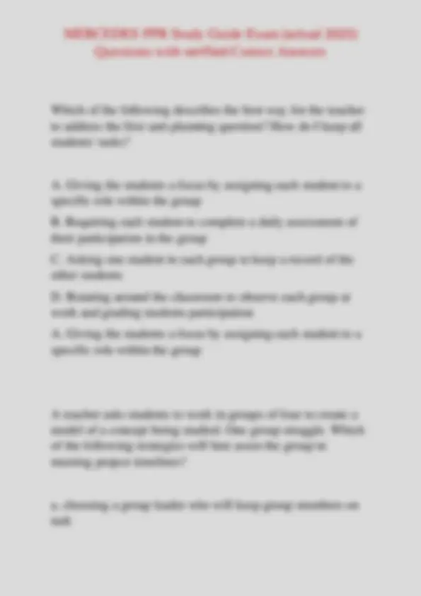 MERCEDES PPR Study Guide Exam (actual 2025) Questions with verified ...