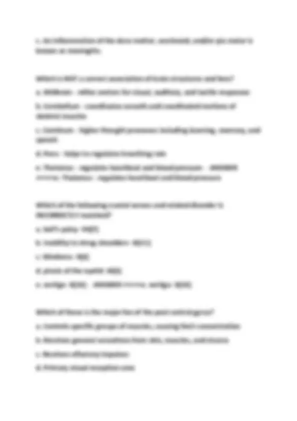 Anatomy and Physiology 1 Final Exam: Questions and Answers | Exams ...