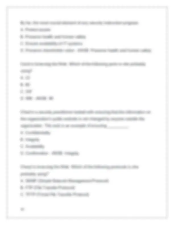 ISC2 Certified In Cybersecurity (CC) Practice Exam Questions and ...