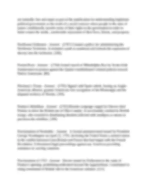 APUSH Period 3 (1754-1800) Questions and Answers: Key Events and ...