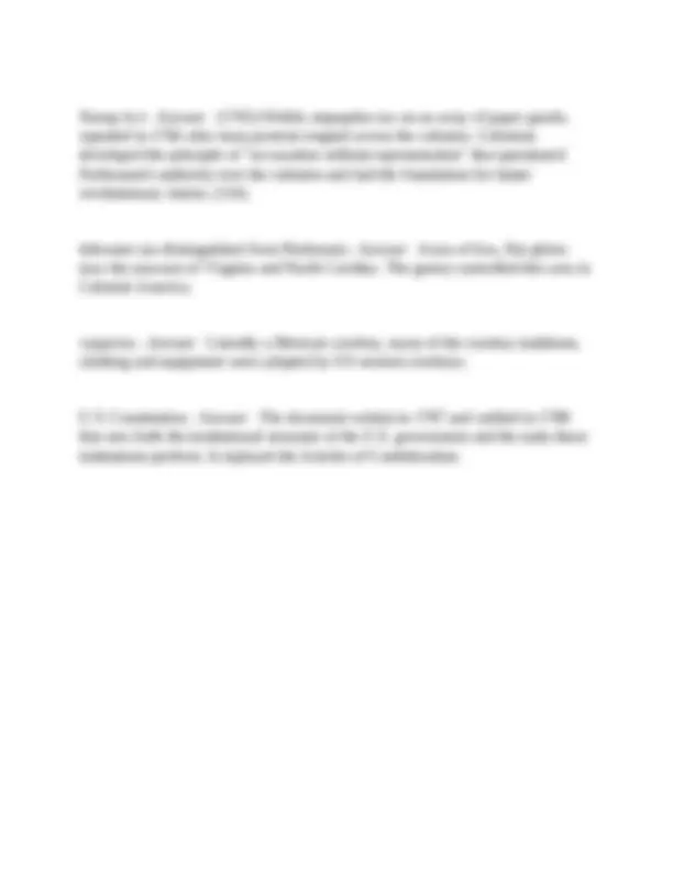 APUSH Period 3 (1754-1800) Questions and Answers: Key Events and ...