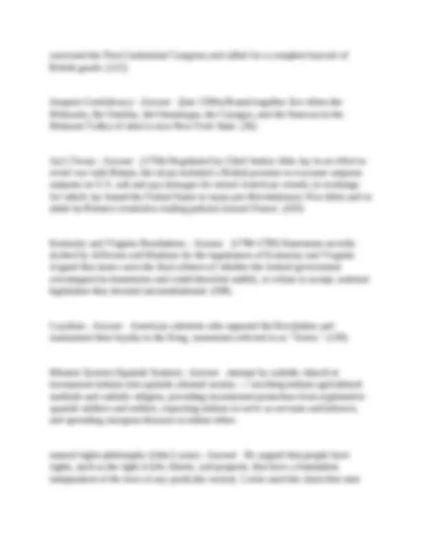 APUSH Period 3 (1754-1800) Questions and Answers: Key Events and ...