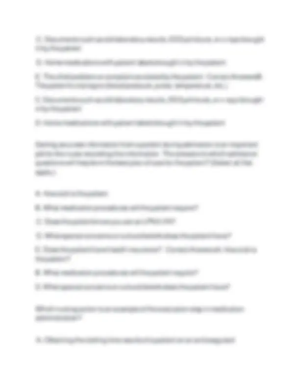 PHRM 110 Exam 1: Chapter 1-6 KCC Questions and Answers | Exams Nursing ...