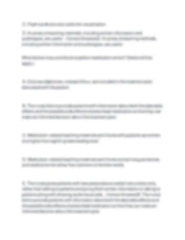 PHRM 110 Exam 1: Chapter 1-6 KCC Questions and Answers | Exams Nursing ...