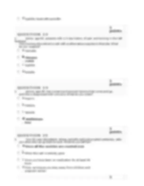 Week 3 knowledge check with answers already graded A+ | Exams Nursing ...