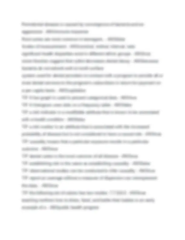 Public Health Final Study Guide 2025: Key Concepts and Definitions ...
