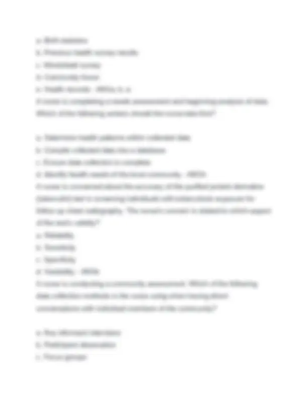 PUBLIC HEALTH EXAM #1 2025 REAL QUESTIONS WITH CORRECT ANSWERS GRADED A ...