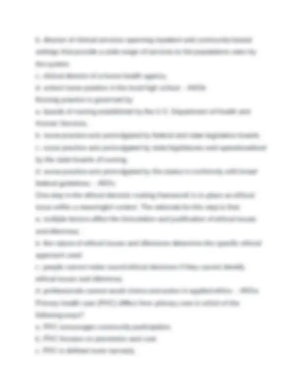 PUBLIC HEALTH EXAM #1 2025 REAL QUESTIONS WITH CORRECT ANSWERS GRADED A ...