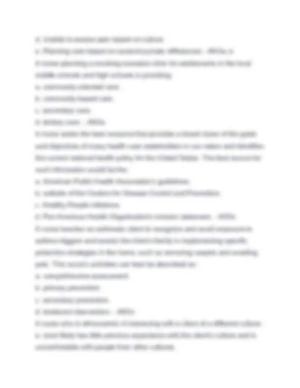 PUBLIC HEALTH EXAM #1 2025 REAL QUESTIONS WITH CORRECT ANSWERS GRADED A ...