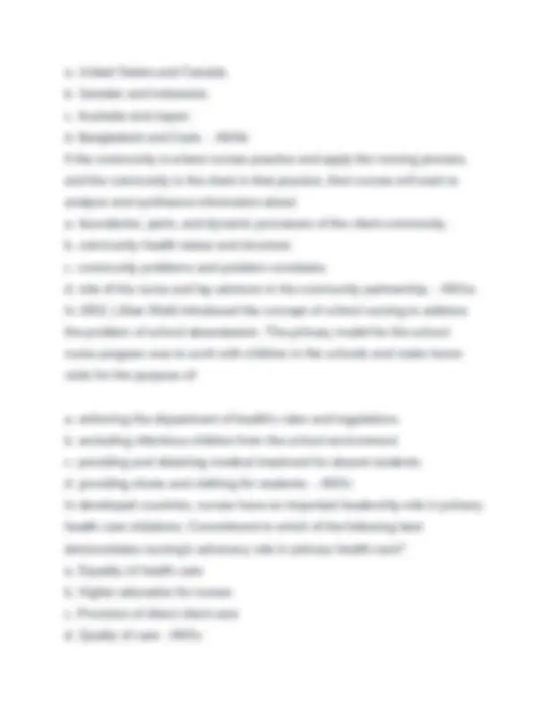 PUBLIC HEALTH EXAM #1 2025 REAL QUESTIONS WITH CORRECT ANSWERS GRADED A ...