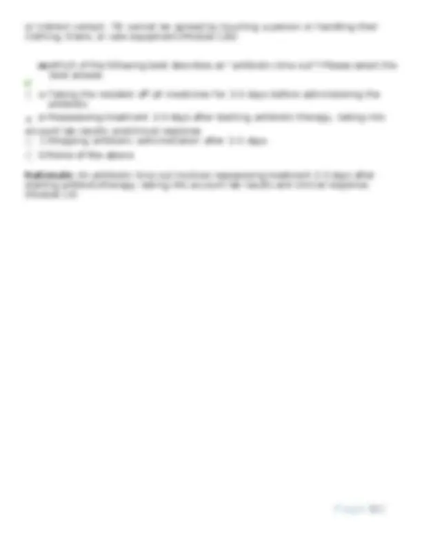 CDC Infection Preventionist Post-Test Questions and Answers with ...