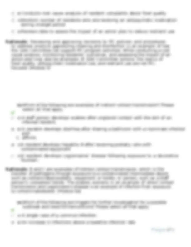 CDC Infection Preventionist Post-Test Questions and Answers with ...