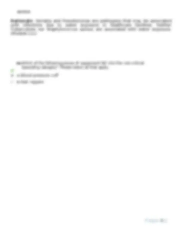 CDC Infection Preventionist Post-Test Questions and Answers with ...