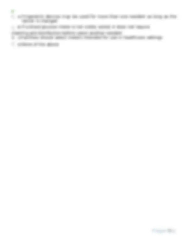 CDC Infection Preventionist Post-Test Questions and Answers with ...