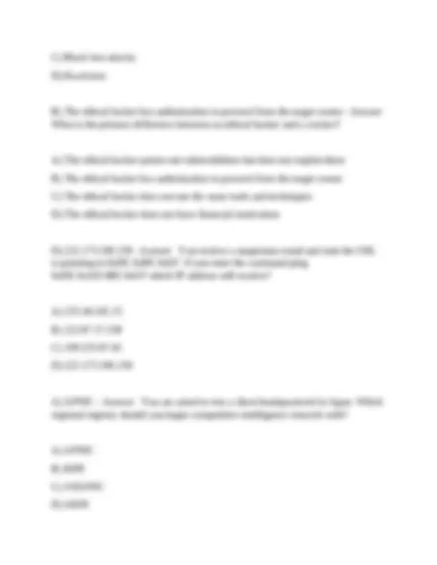 Certified Ethical Hacker (CEH) Exam Preparation: Questions and Answers ...