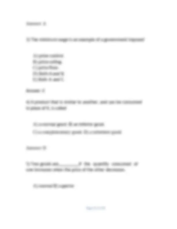 Economics Test Questions and Answers: Chapter 1 Introduction | Exams ...