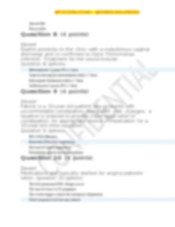 MN 553 Final Exam 1: Questions and Answers on Pharmacology and ...