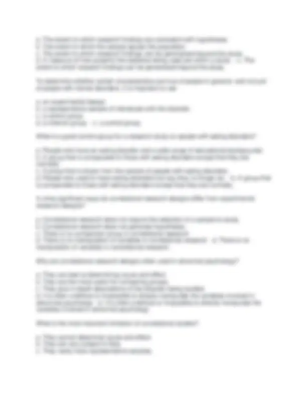 Abnormal Psychology Test Bank: Multiple Choice Questions and Answers ...