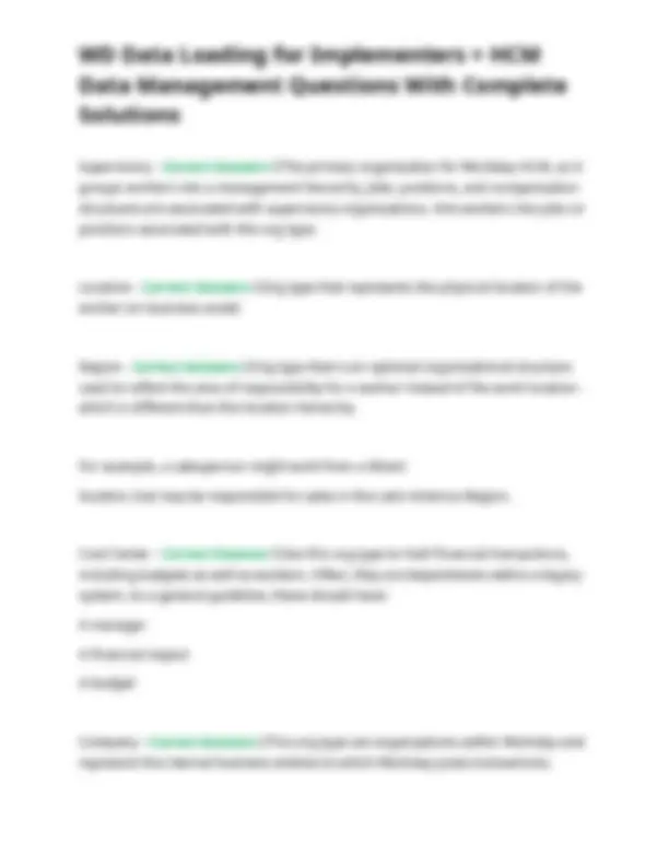 Workday Data Loading For Implementation Workday Data Loading for Implementers + HCM Data Management: Questions ...