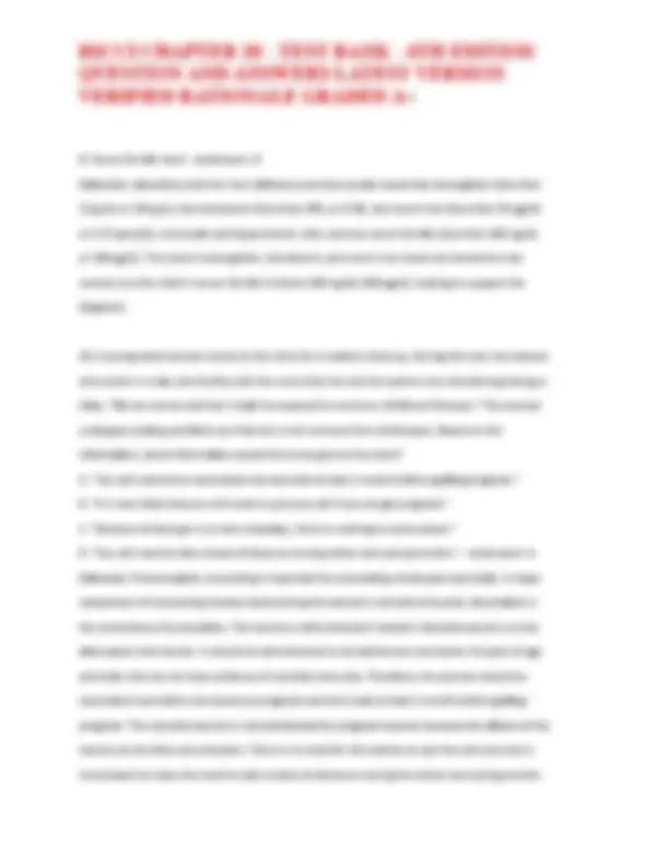 RICCI CHAPTER 20 - TEST BANK - 4TH EDITION QUESTION AND ANSWERS LATEST ...