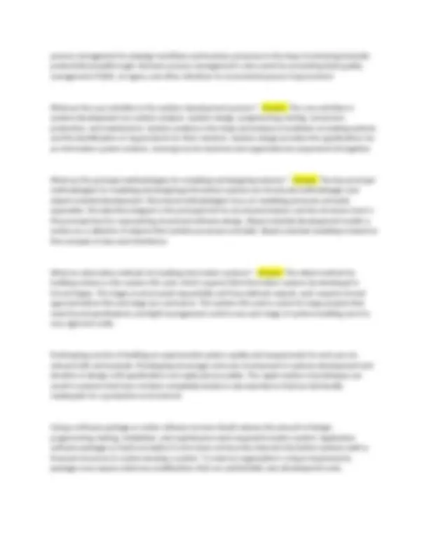 CIS301 Final Essay: Exam Questions and Complete Solutions | Exams ...